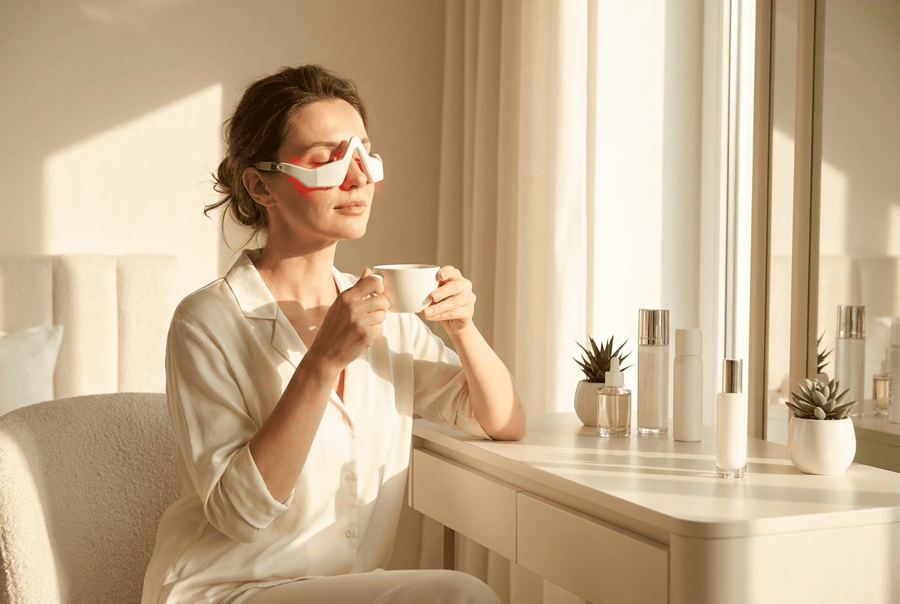 Orvella™ Eye Revive Massager — Heat, Vibration & LED Eye Wand