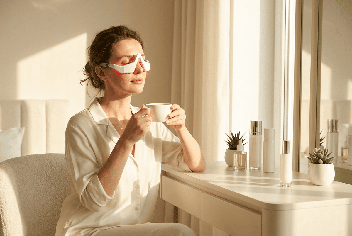 Orvella™ Eye Revive Massager — Heat, Vibration & LED Eye Wand